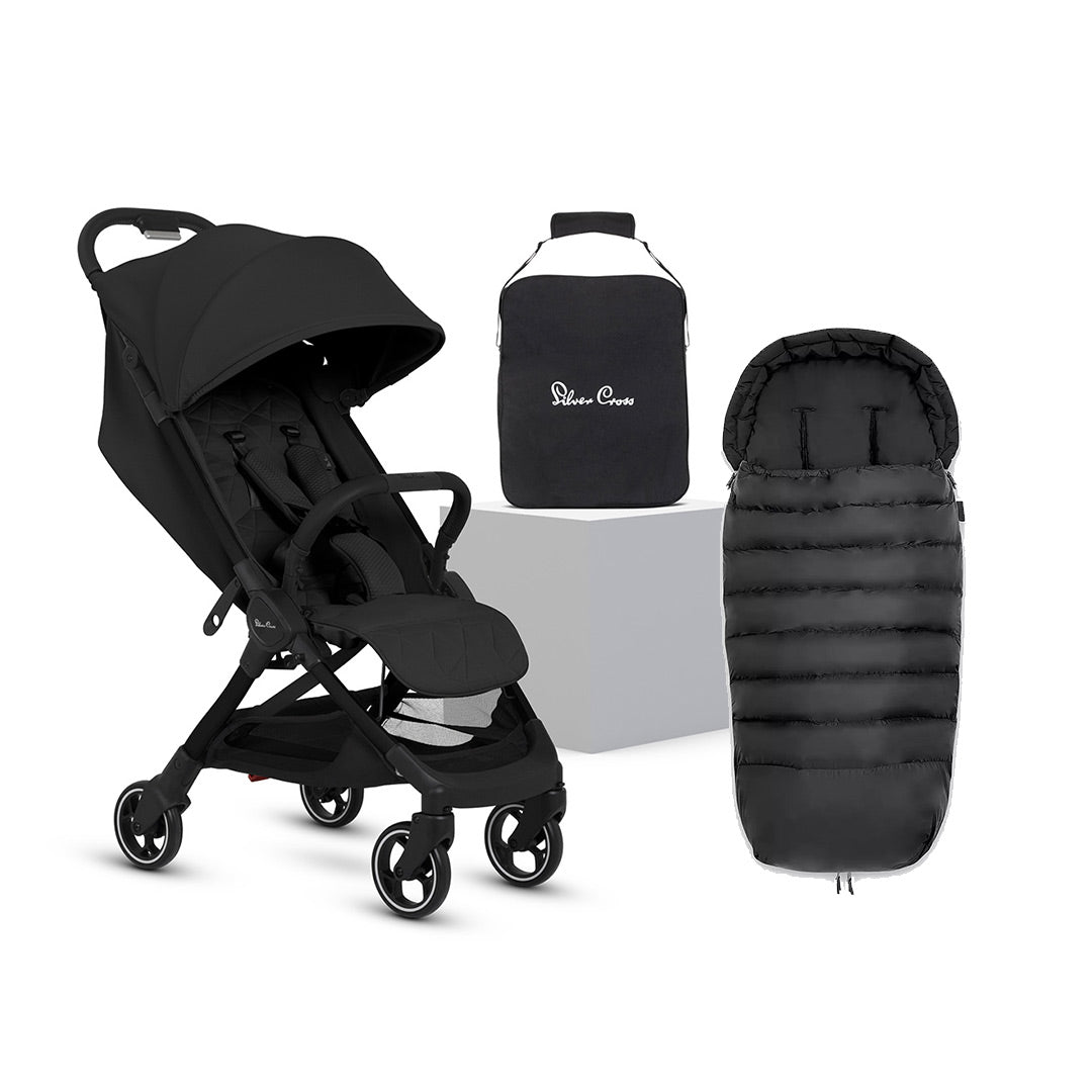 Silver Cross Clic 2 Compact Stroller - Space-Strollers-Space-With Footmuff | Natural Baby Shower