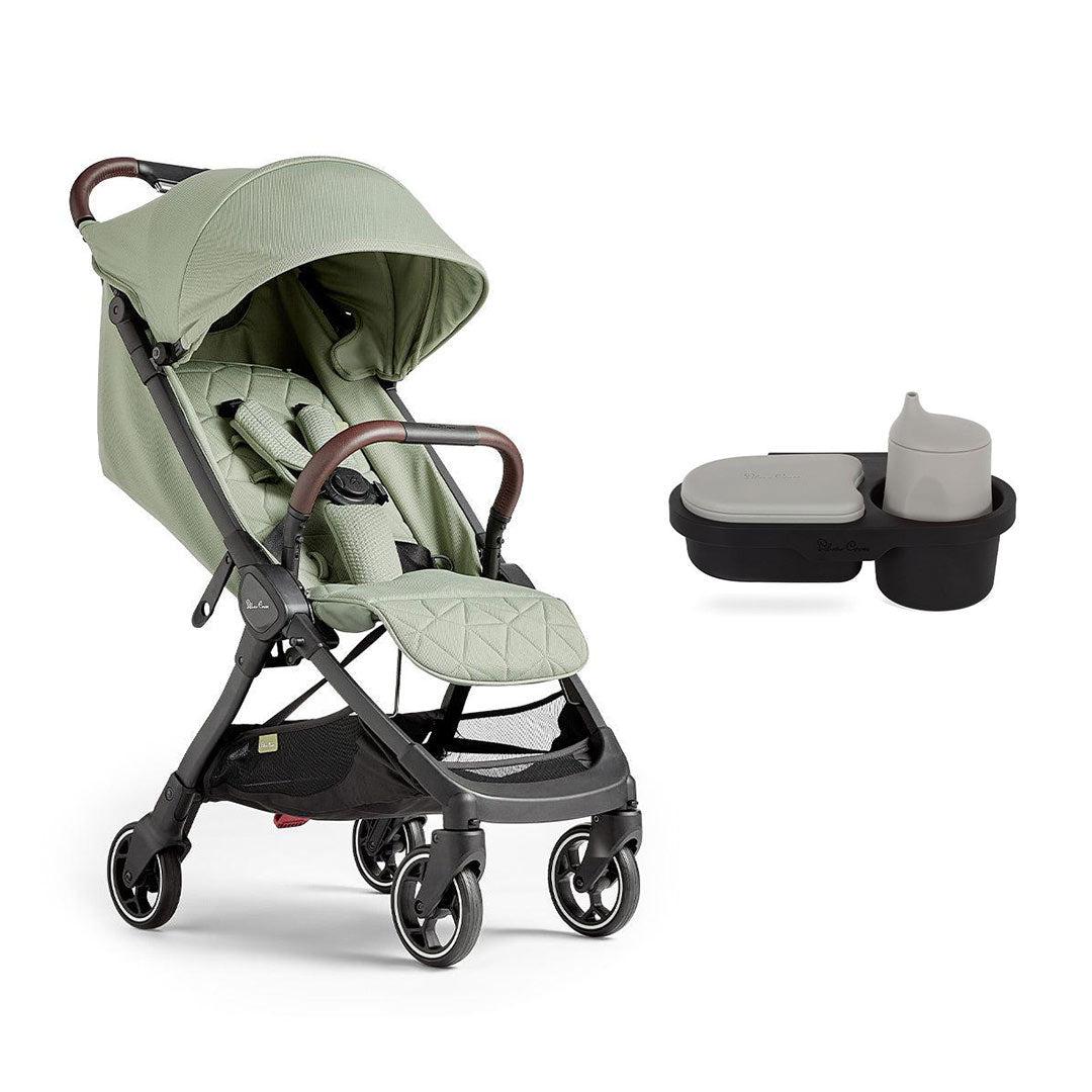 Silver Cross Clic Lightweight Stroller 2023 - Sage-Strollers-Sage-With Snack Tray | Natural Baby Shower
