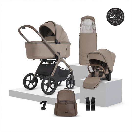Silver Cross Cove 2 Pushchair with Accessory Bundle-Stroller Bundles-Champagne- | Natural Baby Shower