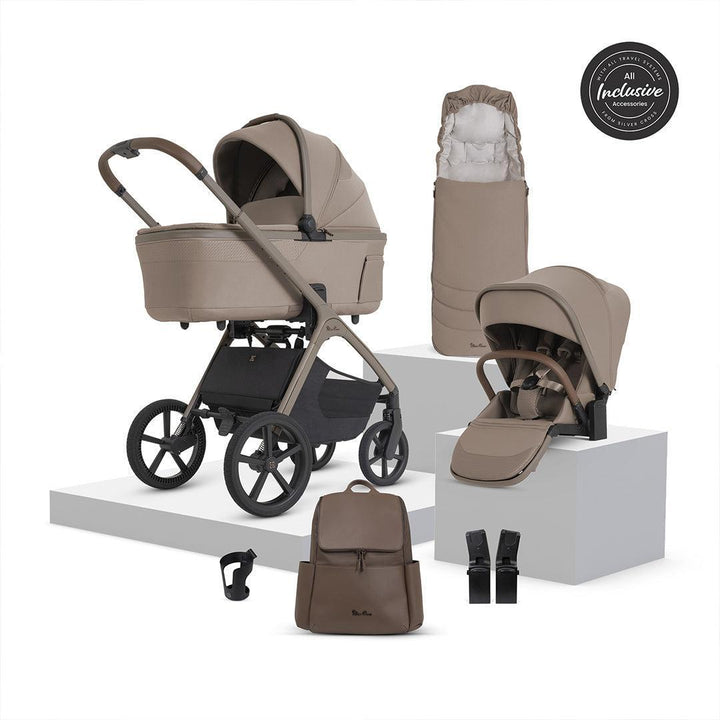 Silver Cross Cove 2 Pushchair with Accessory Bundle-Stroller Bundles-Champagne- | Natural Baby Shower
