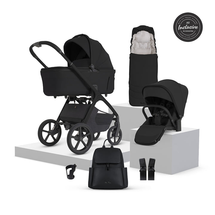 Silver Cross Cove 2 Pushchair with Accessory Bundle-Stroller Bundles-Onyx- | Natural Baby Shower