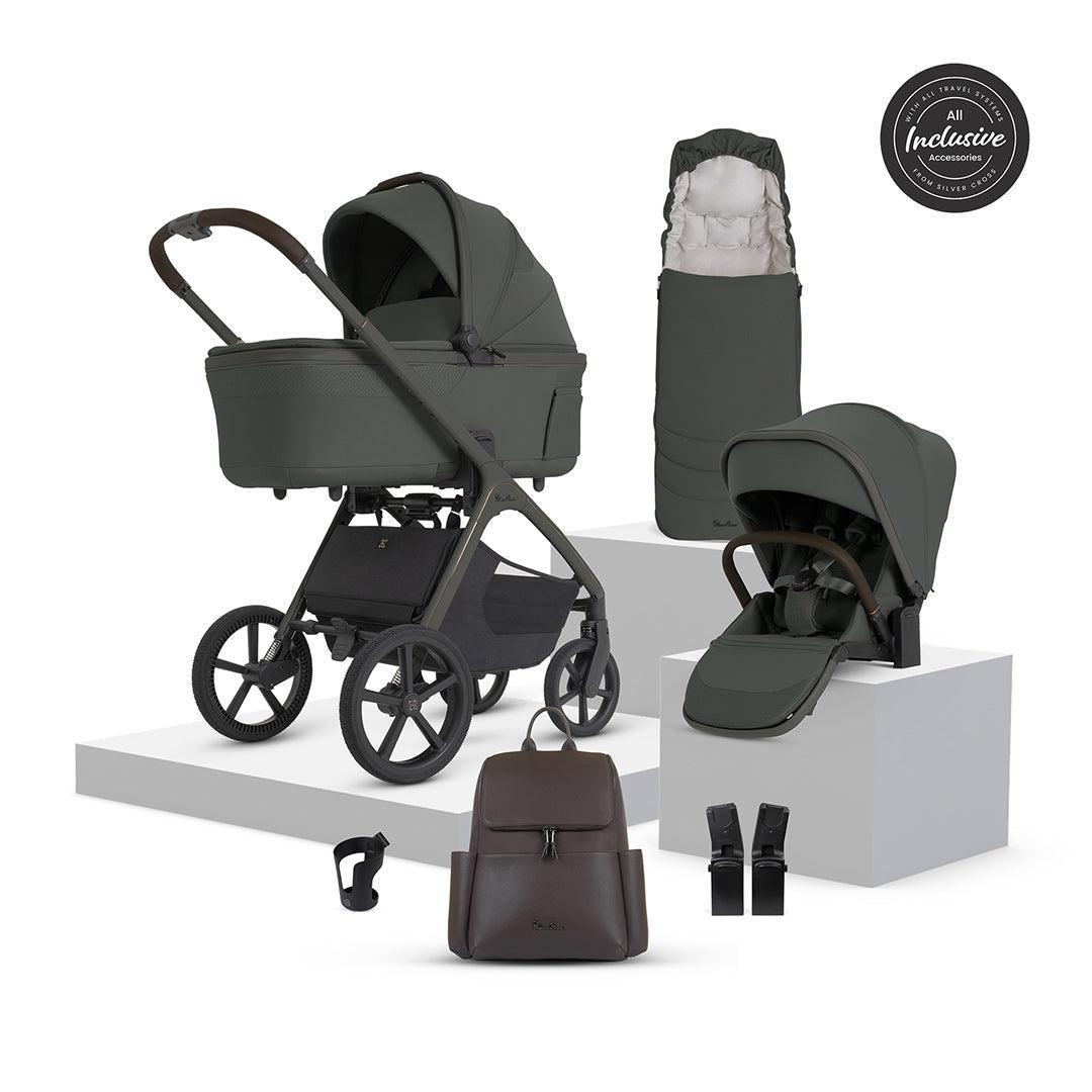 Silver Cross Cove 2 Pushchair with Accessory Bundle-Stroller Bundles-Pewter- | Natural Baby Shower