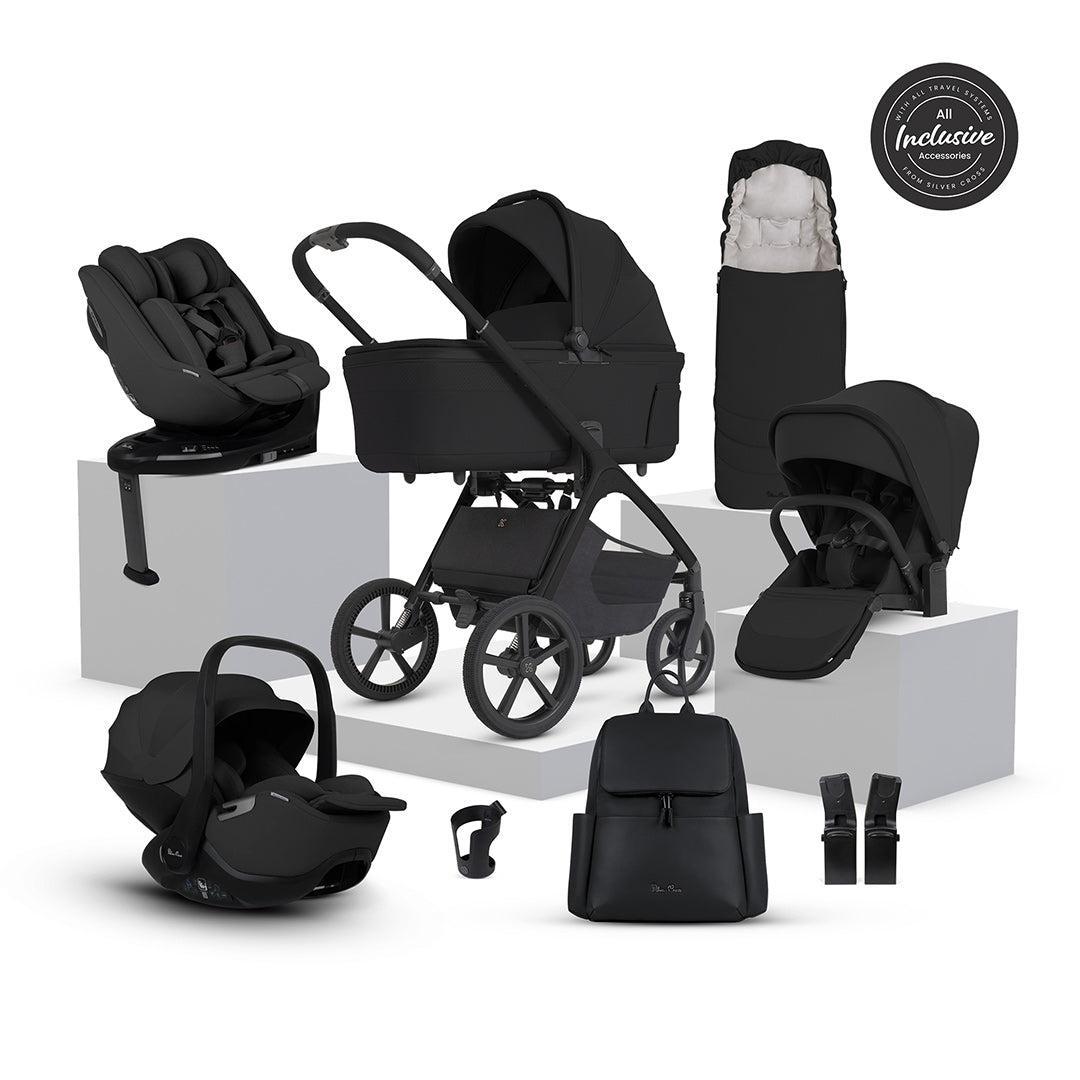 Silver Cross Cove 2 Ultimate 360 Family Car Seat Bundle-Travel Systems-Onyx- | Natural Baby Shower