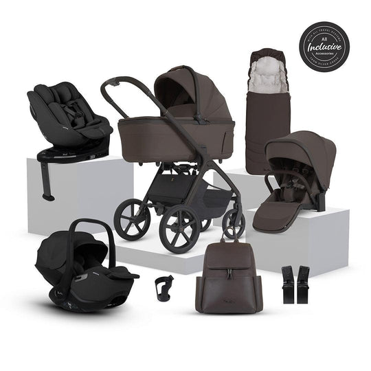 Silver Cross Cove 2 Ultimate 360 Family Car Seat Bundle-Travel Systems-Chocolate- | Natural Baby Shower