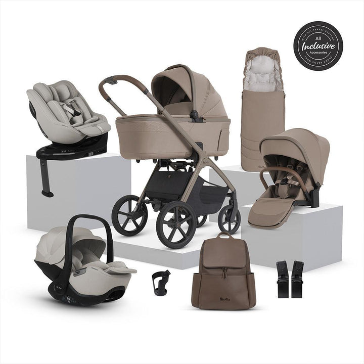 Silver Cross Cove 2 Ultimate 360 Family Car Seat Bundle-Travel Systems-Champagne- | Natural Baby Shower