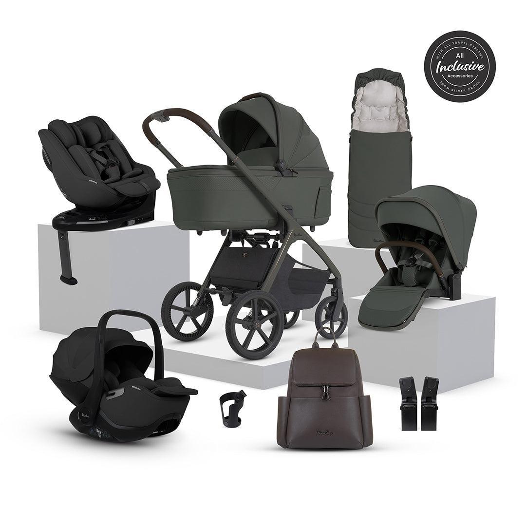 Silver Cross Cove 2 Ultimate 360 Family Car Seat Bundle-Travel Systems-Pewter- | Natural Baby Shower