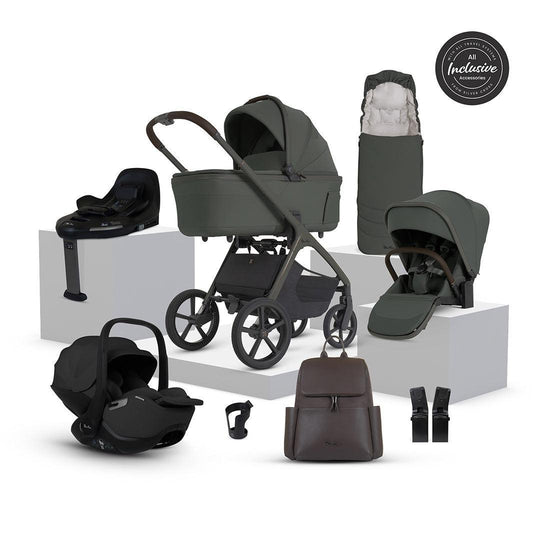 Silver Cross Cove 2 Ultimate 360 Infant Carrier Bundle-Travel Systems-Pewter- | Natural Baby Shower