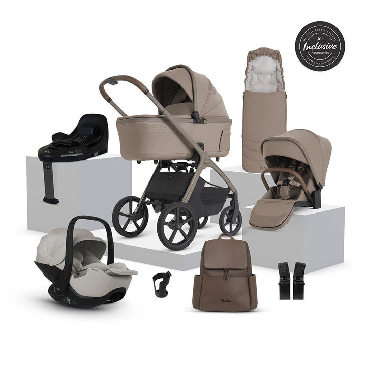 Silver Cross Cove 2 Ultimate 360 Infant Carrier Bundle-Travel Systems-Champagne- | Natural Baby Shower