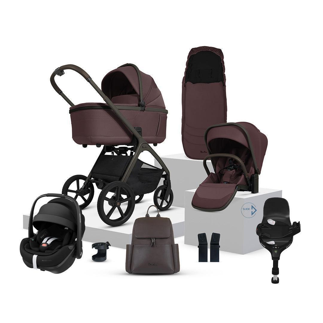 Silver Cross Cove + Pebble 360 Pro2 Travel System-Travel Systems-Damson- | Natural Baby Shower