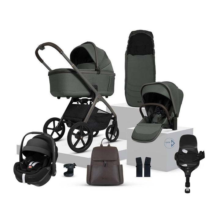 Silver Cross Cove + Pebble 360 Pro2 Travel System-Travel Systems-Pewter- | Natural Baby Shower