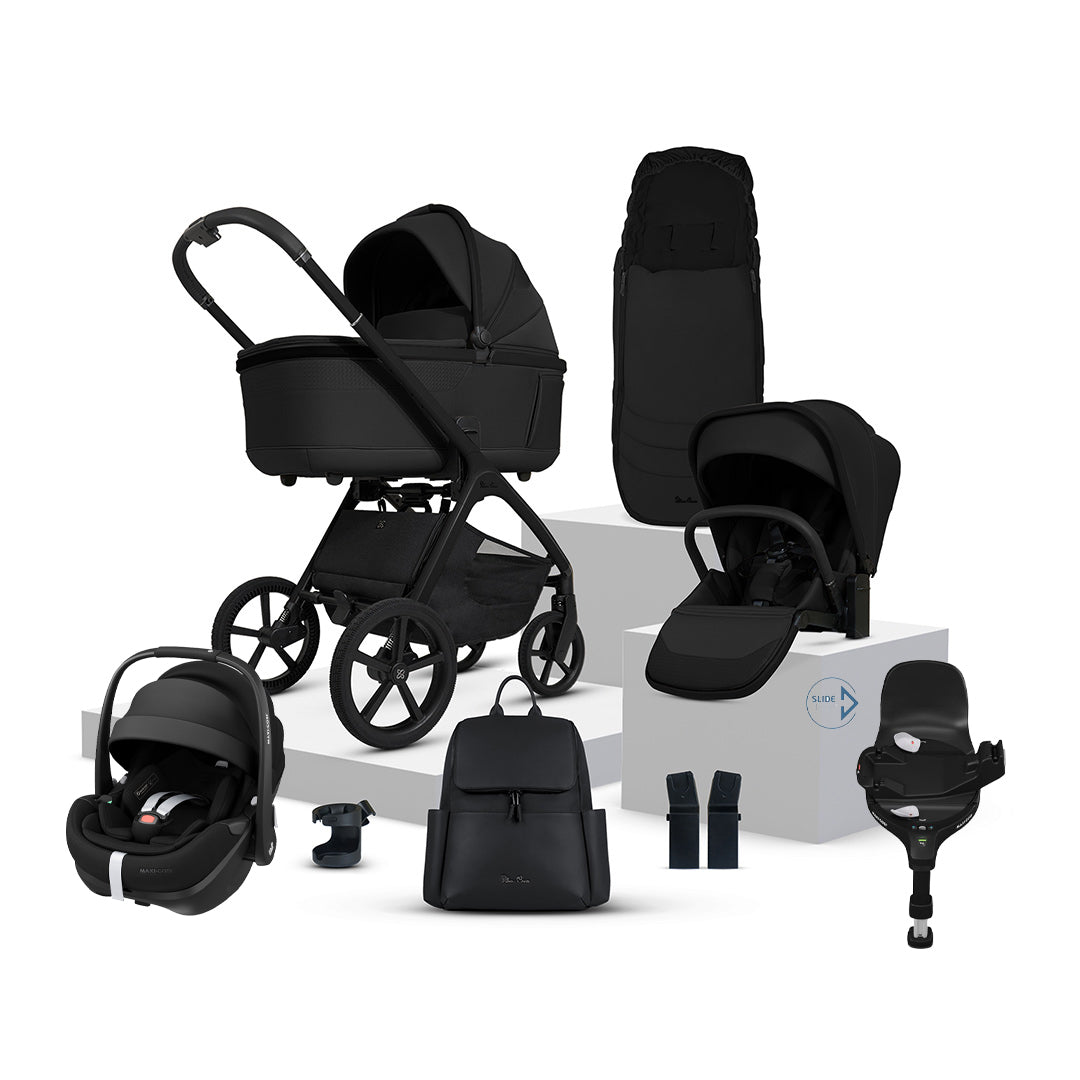 Silver Cross Cove + Pebble 360 Pro2 Travel System-Travel Systems-Onyx- | Natural Baby Shower