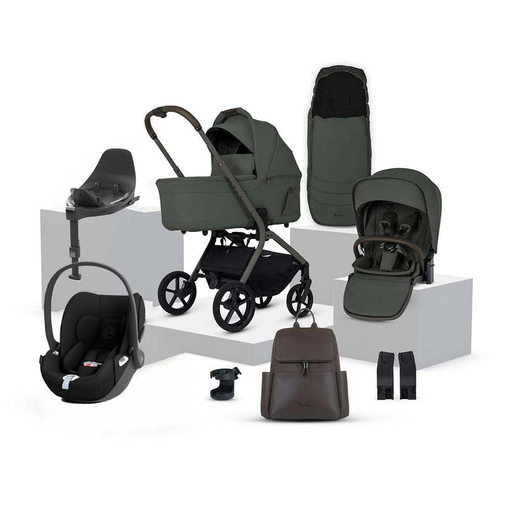 Silver Cross Breez Ultimate Cloud T Bundle-Travel Systems-Pewter- | Natural Baby Shower