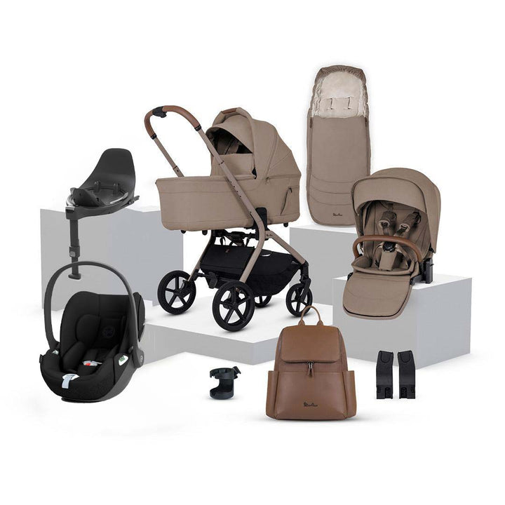 Silver Cross Breez Ultimate Cloud T Bundle-Travel Systems-Champagne- | Natural Baby Shower