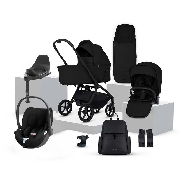 Silver Cross Breez Ultimate Cloud T Bundle-Travel Systems-Onyx- | Natural Baby Shower