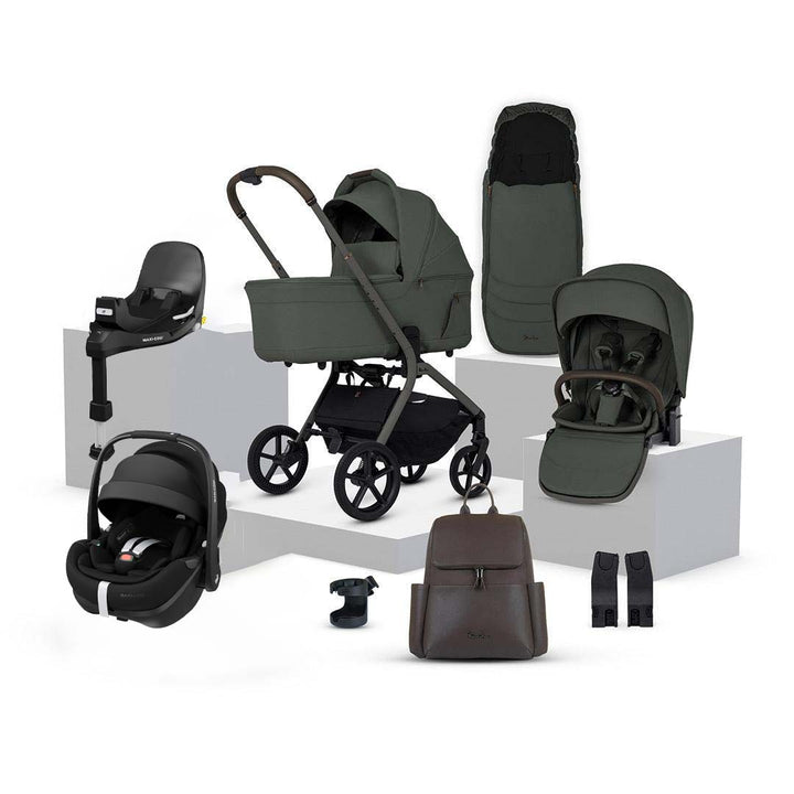 Silver Cross Breez Ultimate Pebble 360 Pro 2 Bundle-Travel Systems-Pewter- | Natural Baby Shower