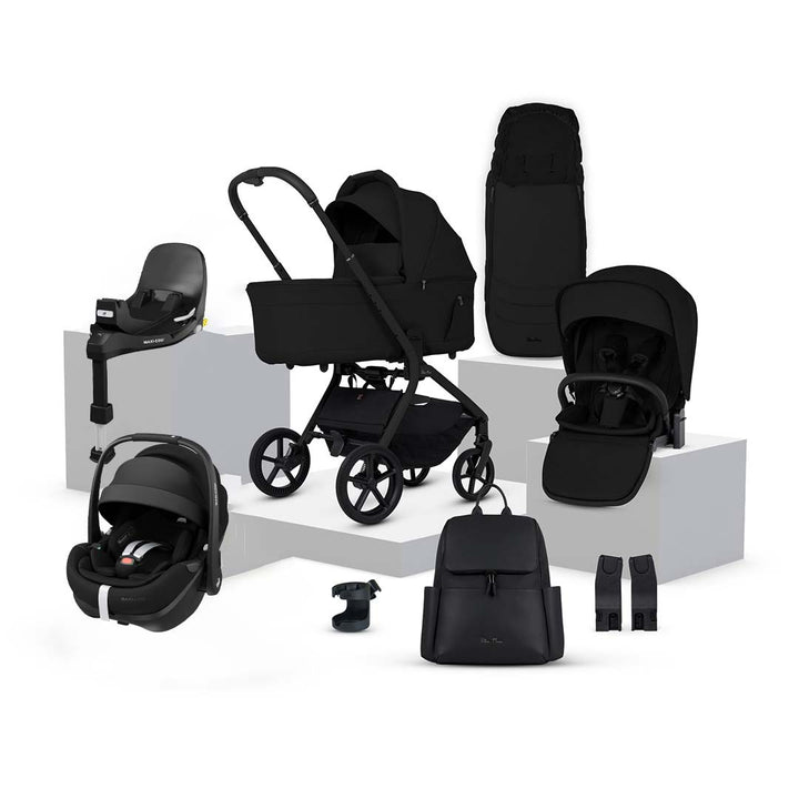Silver Cross Breez Ultimate Pebble 360 Pro 2 Bundle-Travel Systems-Onyx- | Natural Baby Shower