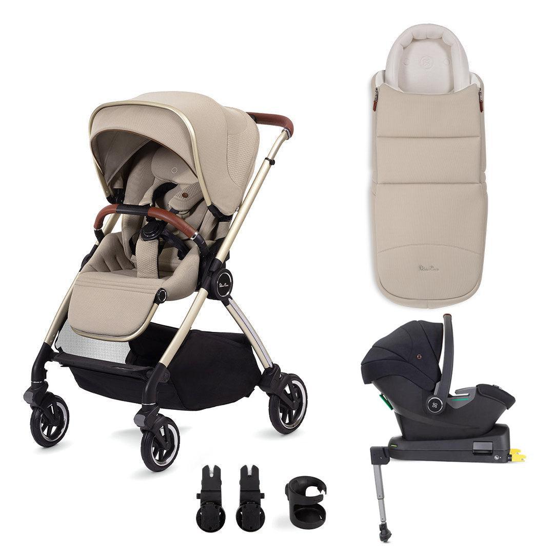 Silver Cross Dune Travel System - Stone-Travel Systems-Newborn Pod- | Natural Baby Shower