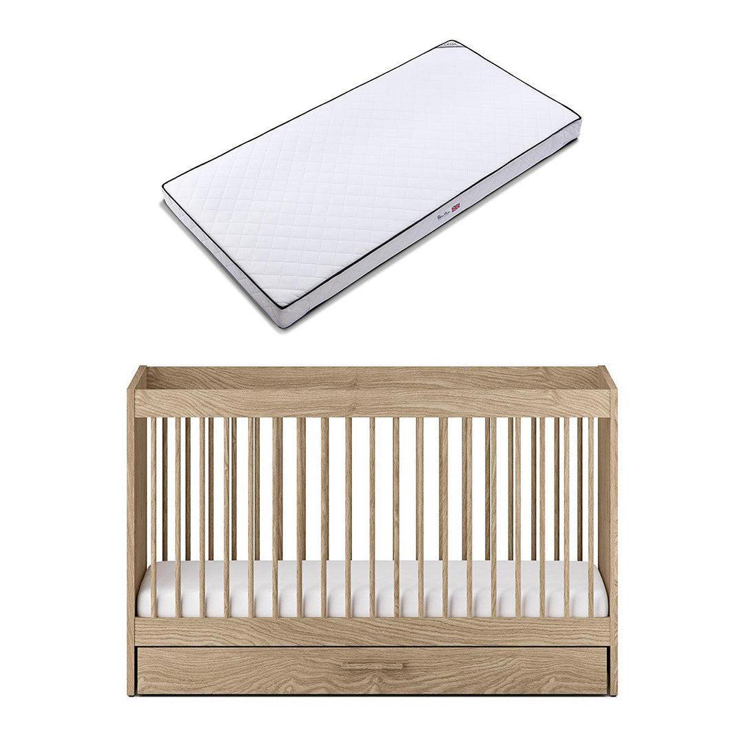 Silver Cross Geneva Cot Bed - Oak-Cot Beds-Oak-Cot Bed | Natural Baby Shower