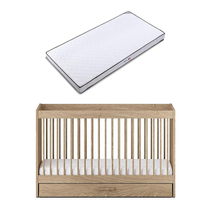 Silver Cross Geneva Cot Bed - Oak-Cot Beds-Oak-Cot Bed | Natural Baby Shower