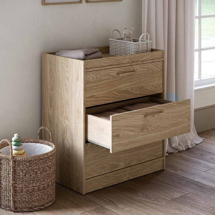 Silver Cross Geneva Dresser - Oak-Chests-Oak-One Size | Natural Baby Shower