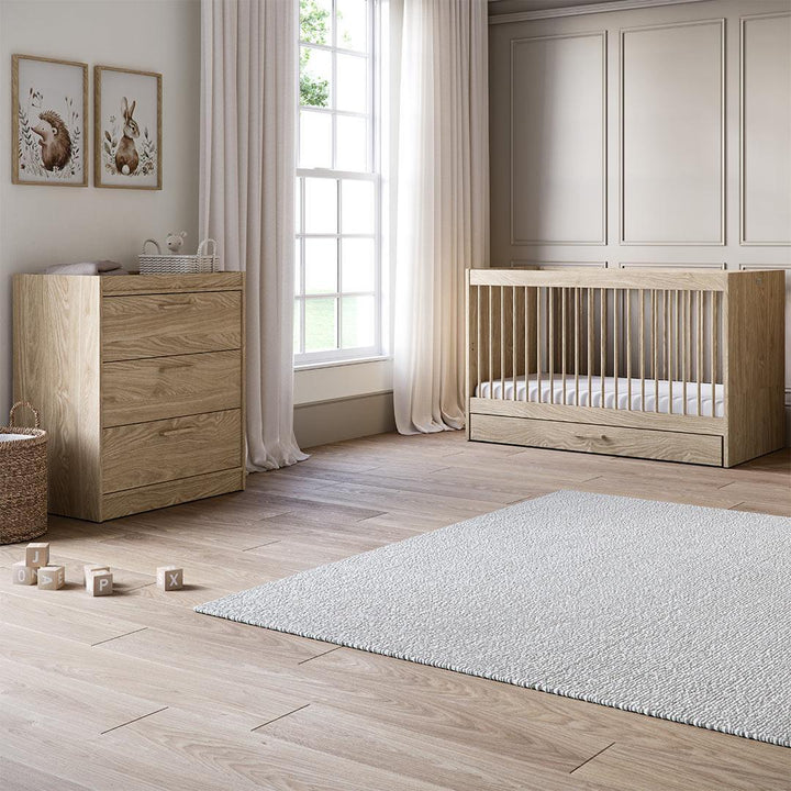 Silver Cross Geneva Dresser - Oak-Chests-Oak-One Size | Natural Baby Shower