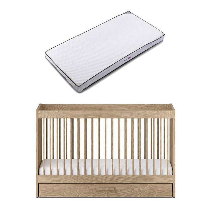 Silver Cross Geneva Cot Bed - Oak-Cot Beds-Oak-Cot Bed | Natural Baby Shower