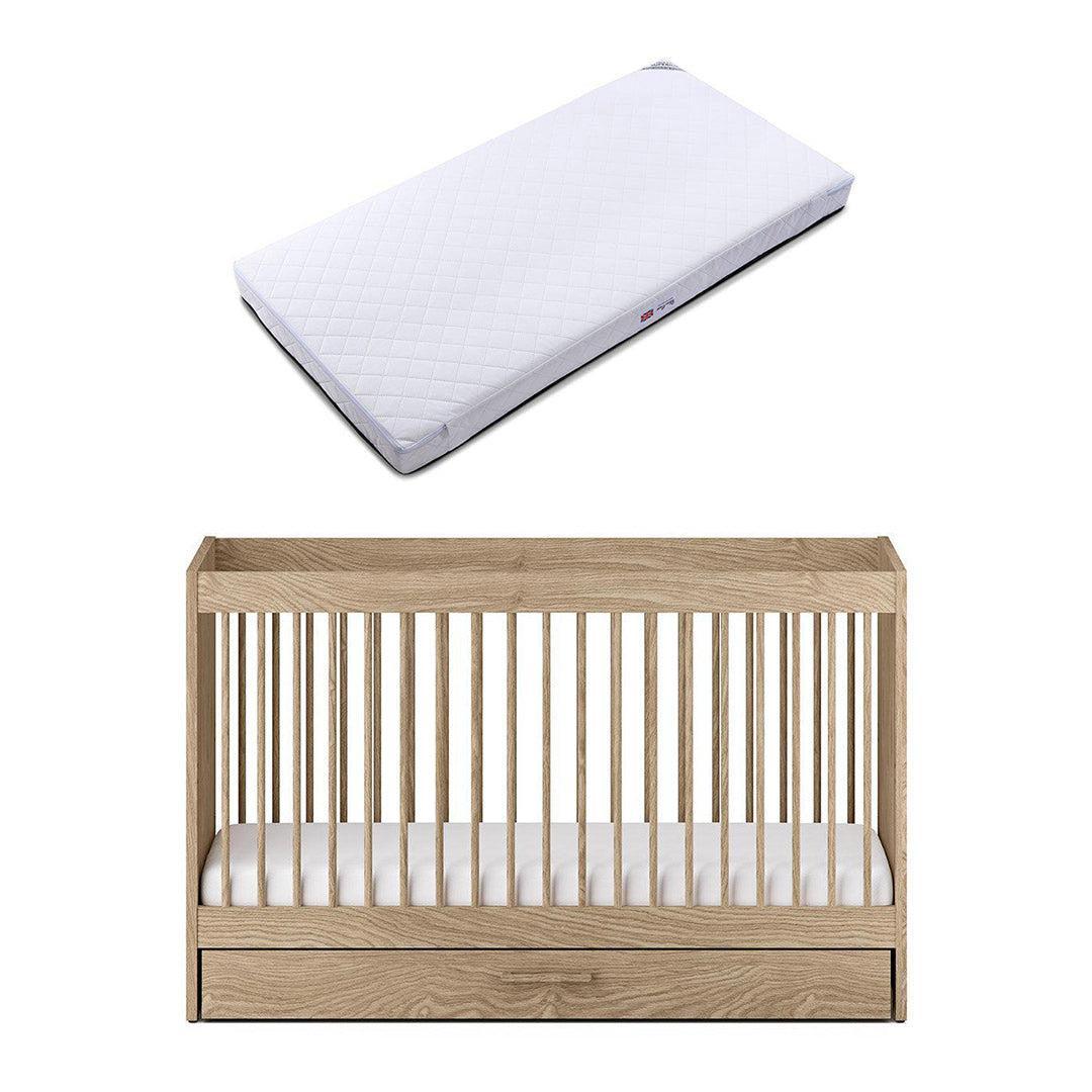 Silver Cross Geneva Cot Bed - Oak-Cot Beds-Oak-Cot Bed | Natural Baby Shower