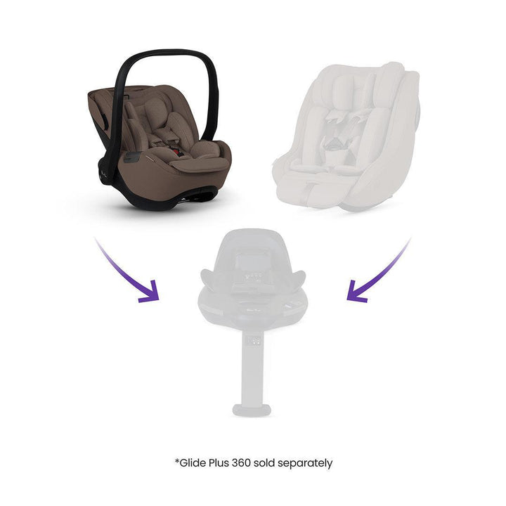 Silver Cross Glide Plus 360 - Timeless Cocoa-Car Seats-Timeless Cocoa-Without Base | Natural Baby Shower