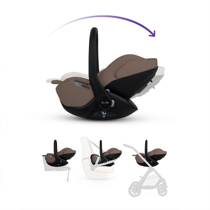 Silver Cross Glide Plus 360 - Timeless Cocoa-Car Seats-Timeless Cocoa-Without Base | Natural Baby Shower