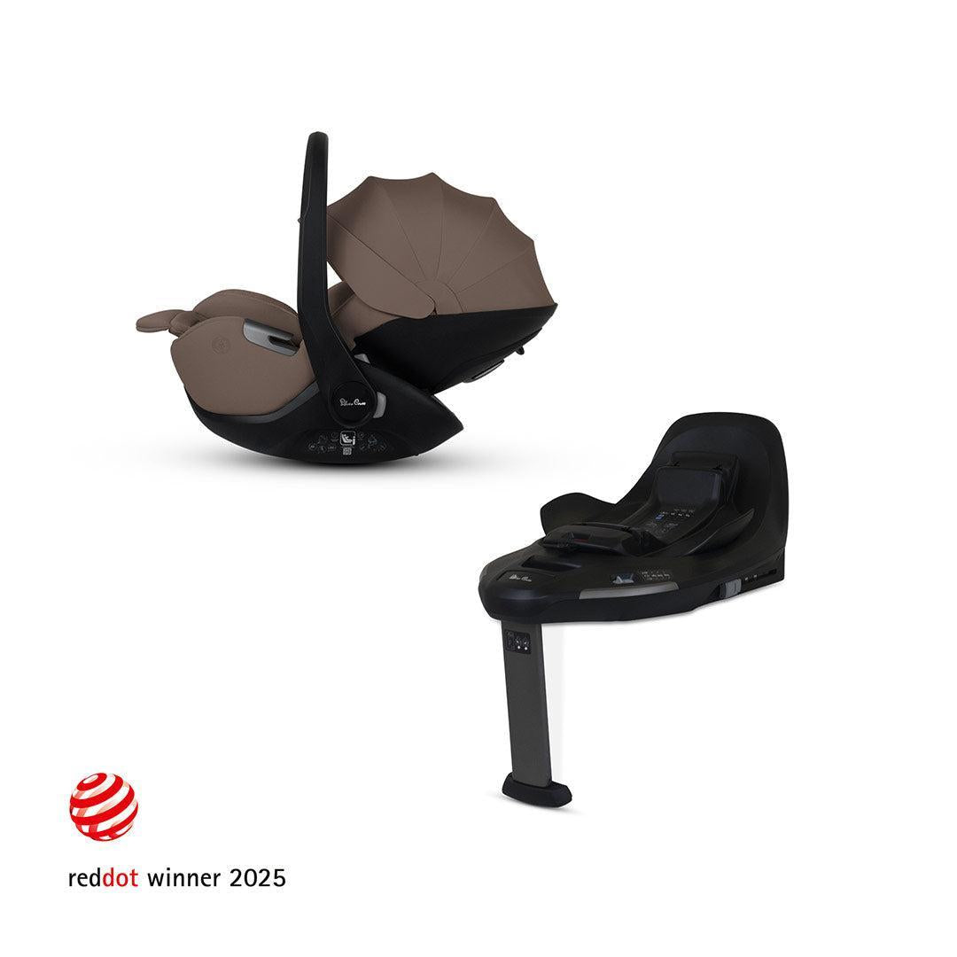 Silver Cross Glide Plus 360 - Timeless Cocoa-Car Seats-Timeless Cocoa-With Base | Natural Baby Shower