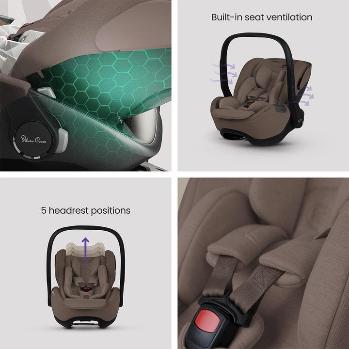 Silver Cross Glide Plus 360 - Timeless Cocoa-Car Seats-Timeless Cocoa-Without Base | Natural Baby Shower