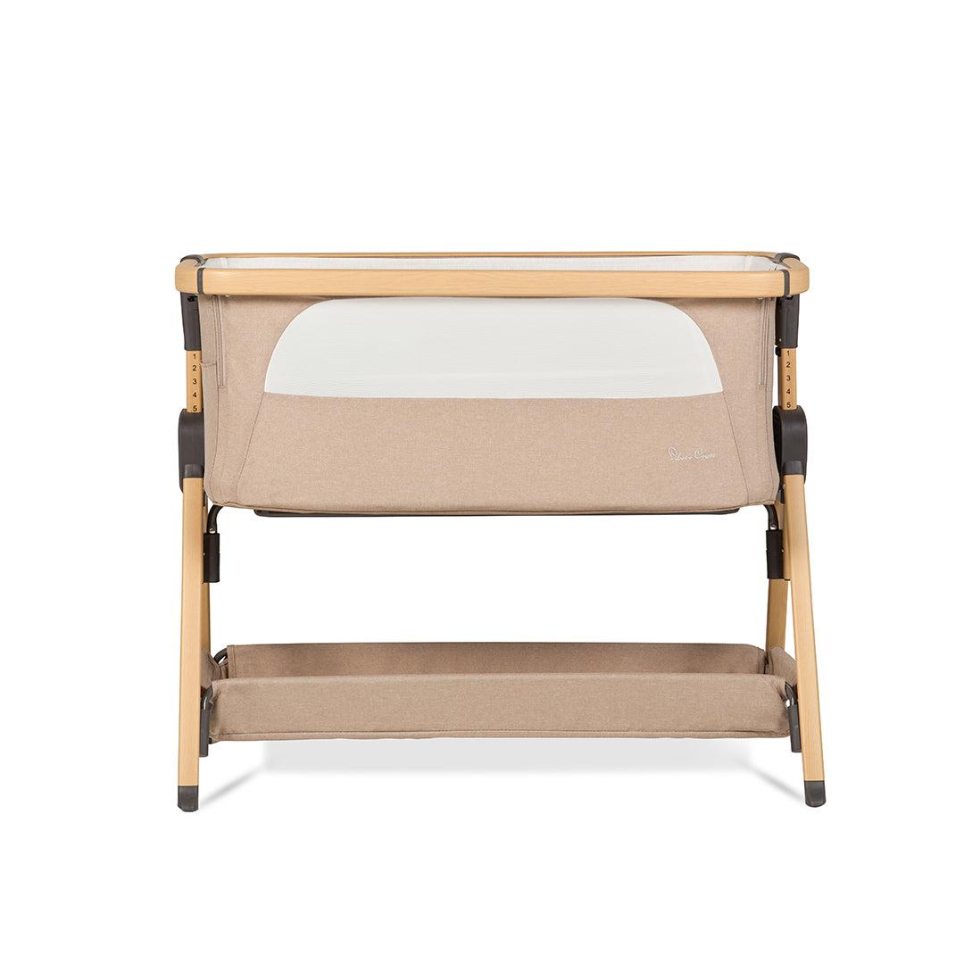 Silver Cross Lunar Bedside Crib - Oatmeal-Bedside Cribs-Oatmeal- | Natural Baby Shower