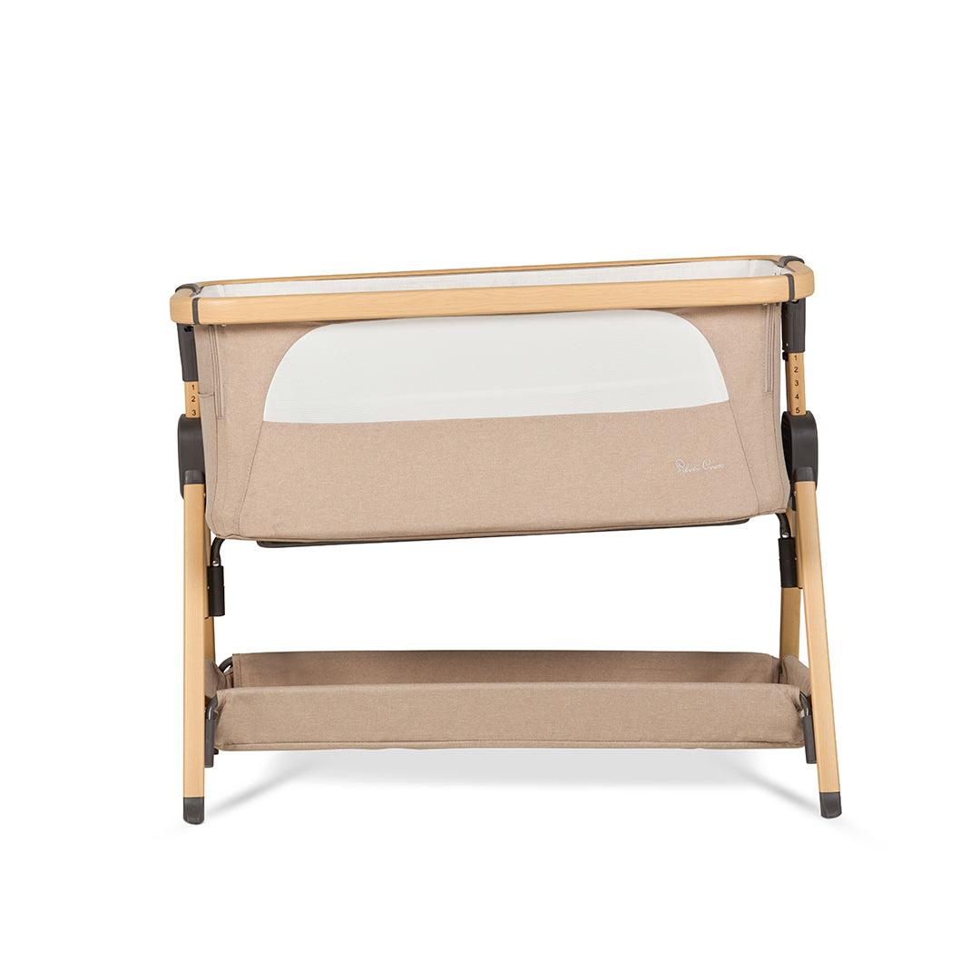 Silver Cross Lunar Bedside Crib - Oatmeal-Bedside Cribs-Oatmeal- | Natural Baby Shower