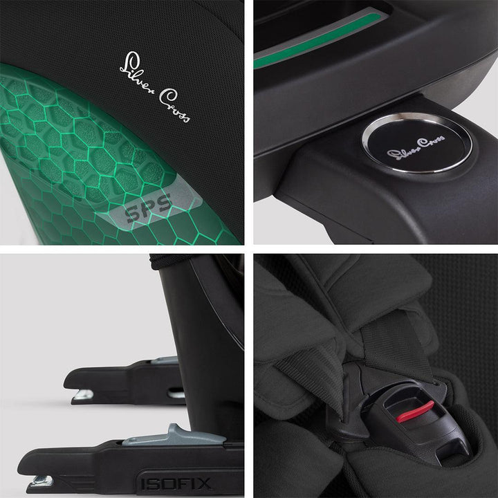 Silver Cross Motion 3 All-size Car Seat - Iconic Black-Car Seats-Iconic Black-One | Natural Baby Shower