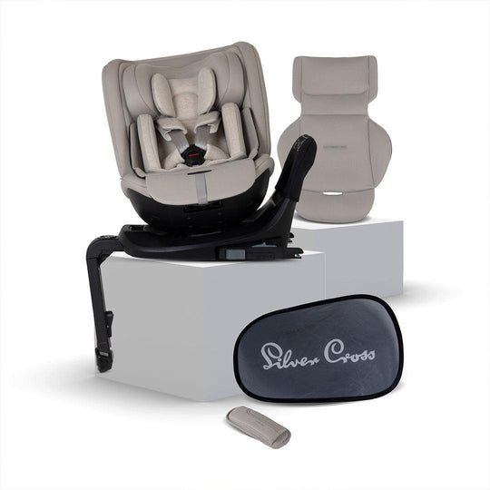 Silver Cross Motion 3 All-size Car Seat - Natural Taupe-Car Seats-Natural Taupe-One | Natural Baby Shower