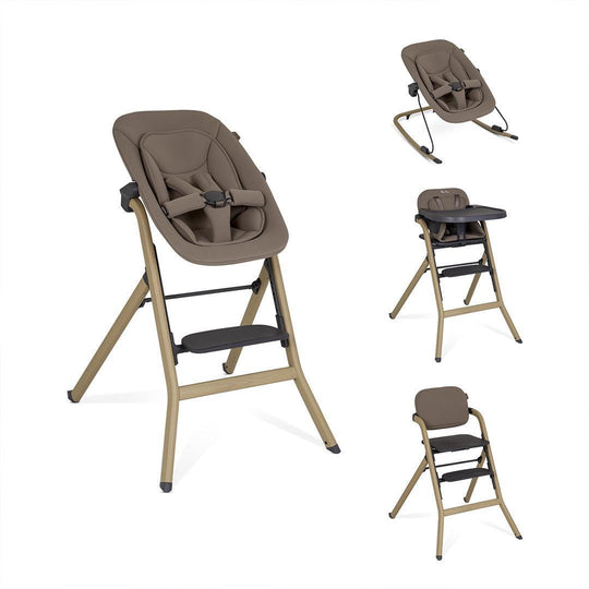 Silver Cross Nest & Nurture 4-in-1 Highchair and Bouncer - Biscuit-Highchairs-Biscuit- | Natural Baby Shower