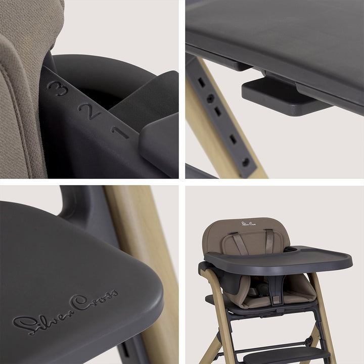 Silver Cross Nest & Nurture Highchair - Biscuit-Highchairs-Biscuit- | Natural Baby Shower