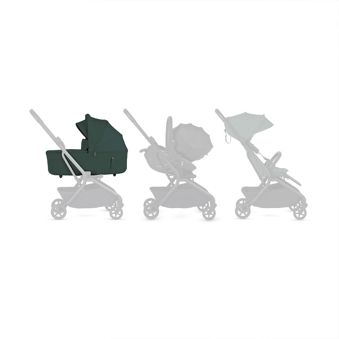 Silver Cross Nia Carrycot - Conifer-Carrycots-Conifer- | Natural Baby Shower