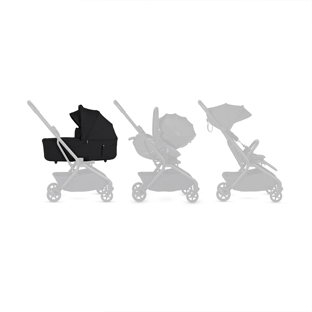 Silver Cross Nia Carrycot - Onyx-Carrycots-Onyx- | Natural Baby Shower