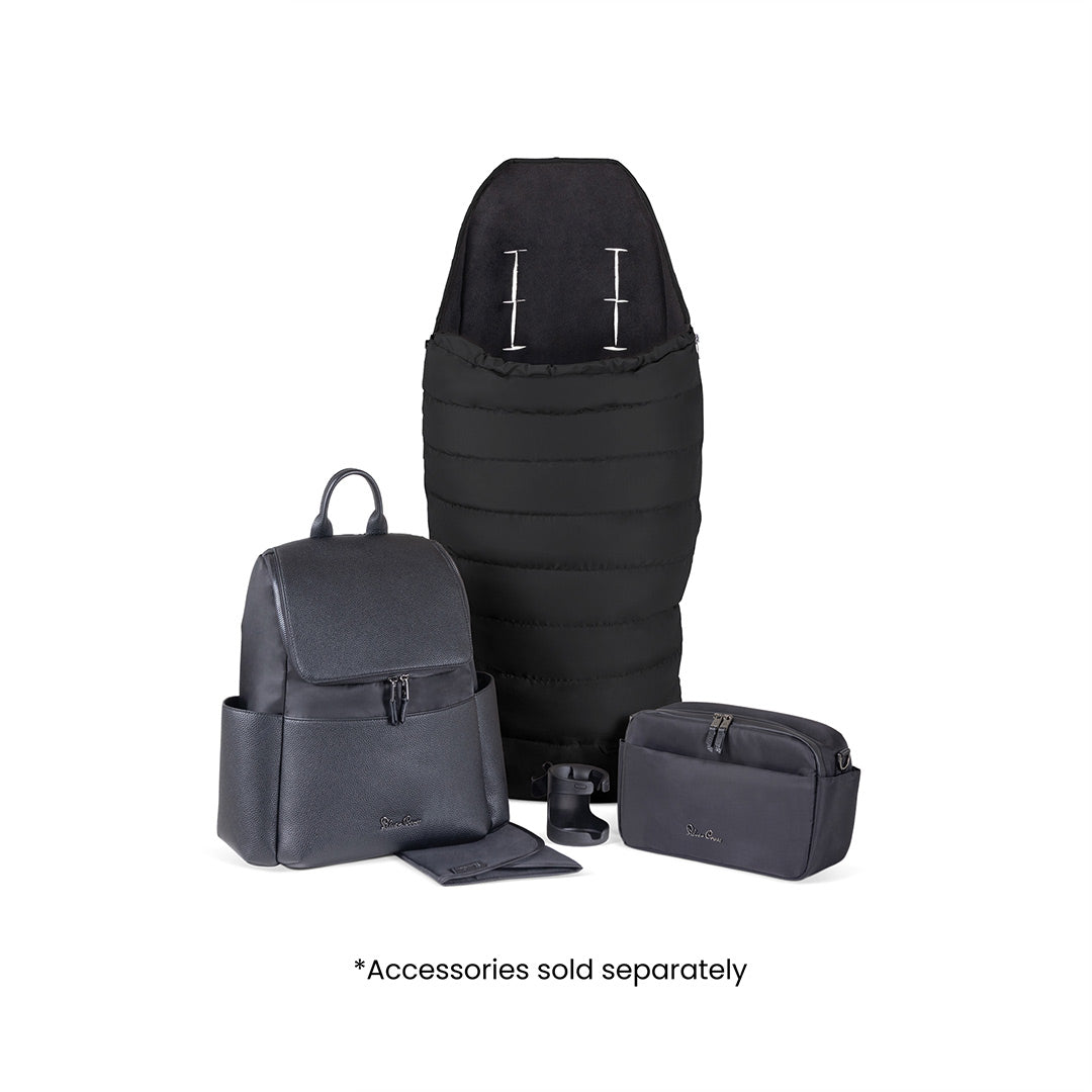 Silver Cross Nia Carrycot - Onyx-Carrycots-Onyx- | Natural Baby Shower