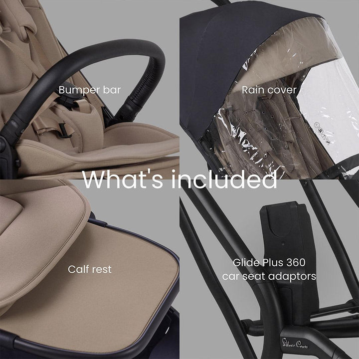 Silver Cross Nia Stroller - Champagne-Strollers- | Natural Baby Shower