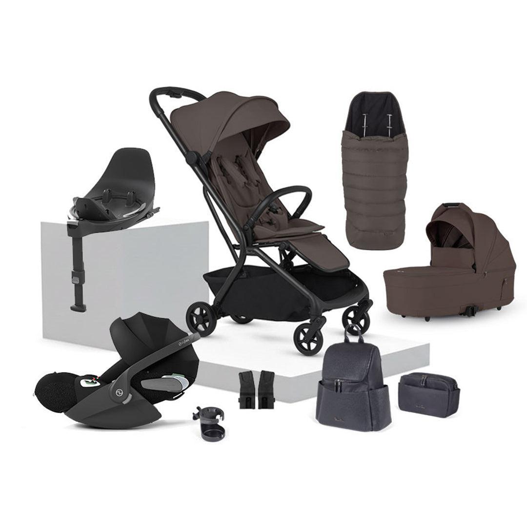 Silver Cross Nia Cloud T Travel System with Accessories-Travel Systems-Chocolate- | Natural Baby Shower