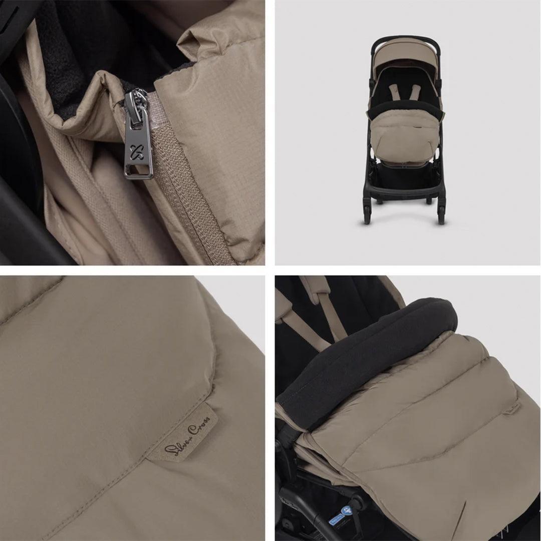 Silver Cross Nia Footmuff - Champagne-Footmuffs-Champagne- | Natural Baby Shower