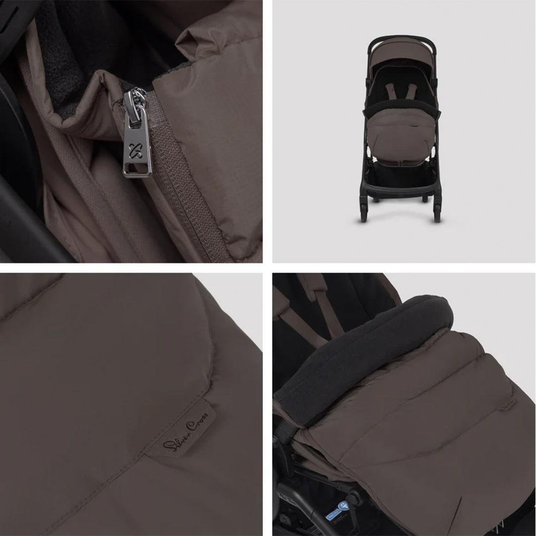 Silver Cross Nia Footmuff - Chocolate-Footmuffs-Chocolate- | Natural Baby Shower