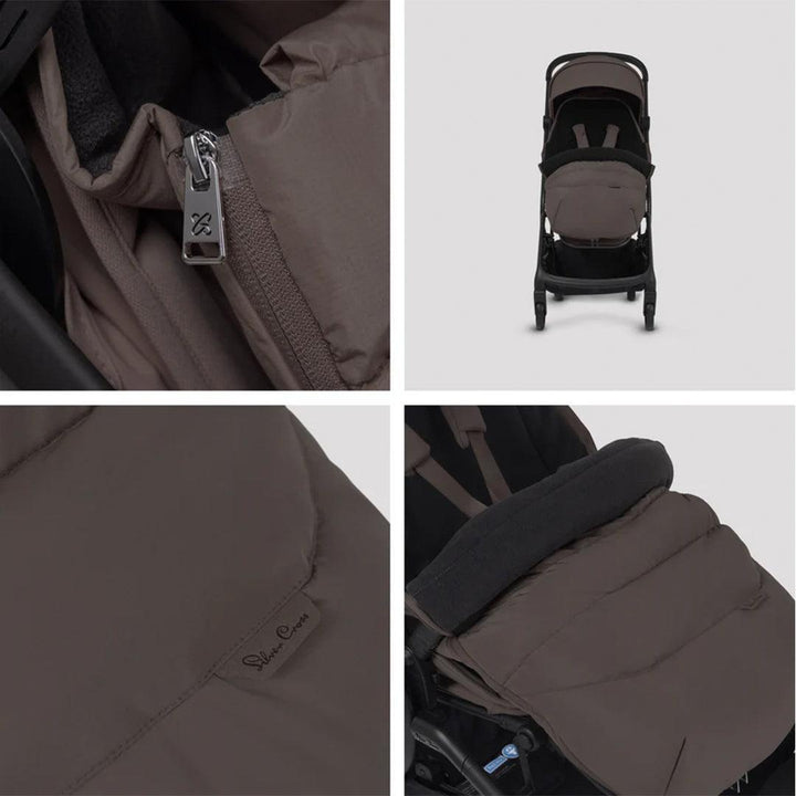 Silver Cross Nia Footmuff - Chocolate-Footmuffs-Chocolate- | Natural Baby Shower