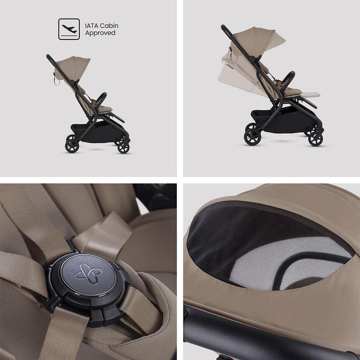Silver Cross Nia Glide Travel System-Travel Systems-Champagne- | Natural Baby Shower