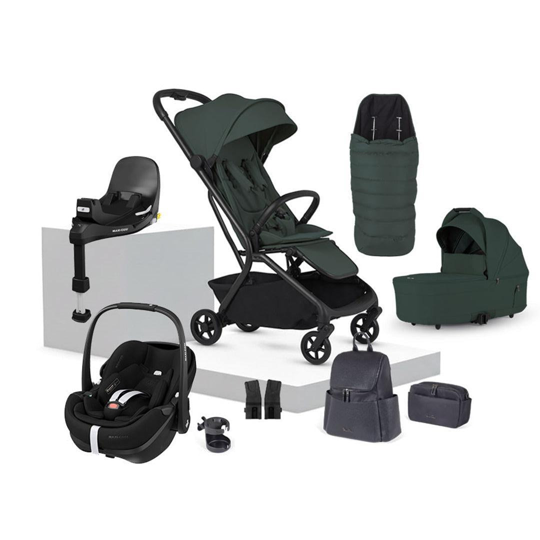 Silver Cross Nia Pebble Pro2 Travel System with Accessories-Travel Systems-Conifer- | Natural Baby Shower