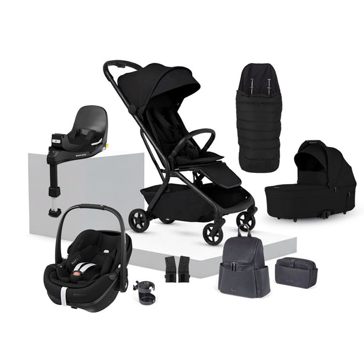 Silver Cross Nia Pebble Pro2 Travel System with Accessories-Travel Systems-Onyx- | Natural Baby Shower