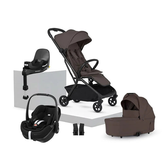 Silver Cross Nia Pebble Pro2 Travel System-Travel Systems-Chocolate- | Natural Baby Shower