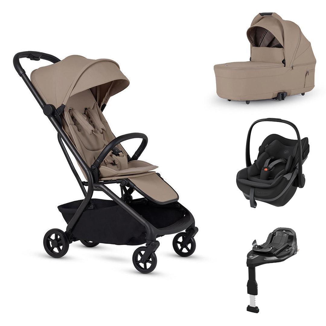 Silver Cross Nia Pebble Slide Pro Travel System-Travel Systems-Champagne- | Natural Baby Shower
